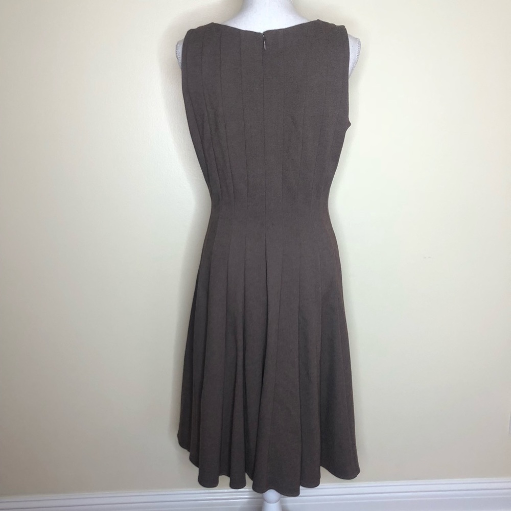 SOLD ❤️ CALVIN KLIEN Fit & Flare Brown Dress 👗 - Picture 5 of 6